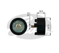 GATES T36746 Deflection / Guide Pulley, v-ribbed belt