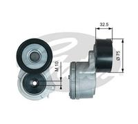 Gates Belt Tensioner T38724 V-Ribbed Belt
