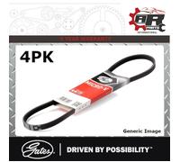 GATES Micro V Ribbed Fan - Auxiliary - Alternator - Drive Belt 4pk1290 4pk1290