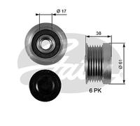 GATES OAP7036 Alternator Freewheel Clutch