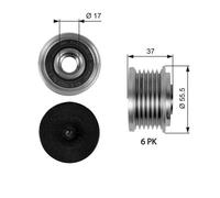GATES Overruning Alternator Pulley OAP7046