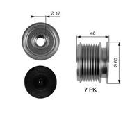 Gates OAP7056 Over Running Alternator Pulley