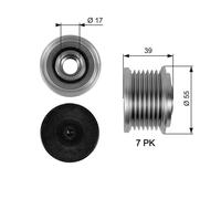 Gates OAP7065 Over Running Alternator Pulley