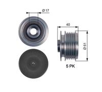 Gates OAP7117 Over Running Alternator Pulley