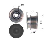 Gates OAP7126 Over Running Alternator Pulley