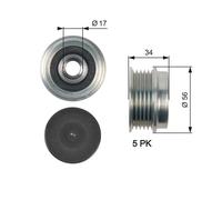 Gates OAP7127 Over Running Alternator Pulley