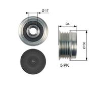 Gates OAP7127 Over Running Alternator Pulley