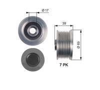 Gates OAP7149 Over Running Alternator Pulley