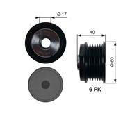 Gates OAP7154 Over Running Alternator Pulley
