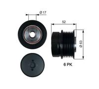 Gates OAP7187 Over Running Alternator Pulley