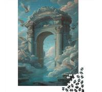 Gates of Heaven Jigsaw Puzzles for Adults 1000 Piece Angels Jigsaw Puzzle for Adults Wood Puzzle Colourful,Fun,Challenging And Brainteasing Multi Colour 1000pcs (75x50cm)