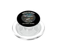 Gates of the Arctic National Park Alaska Bear Aurora Badge PopSockets PopGrip for MagSafe