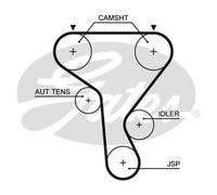 Gates Powergrip Timing Belt Kit K015573XS - High Quality Part For Vauxhall