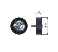 Gates T36402 V-Ribbed Belt Deflection/Guide Pulley Fits Peugeot Santana