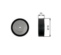 GATES T36450 Deflection / Guide Pulley, v-ribbed belt