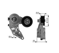 Gates T38377 V-Ribbed Belt Belt Tensioner Replacement Fits Audi Ford Seat VW
