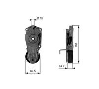 GATES T38405 Tensioner pulley
