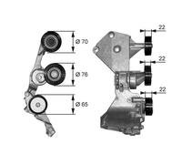 Gates T38466 V-Ribbed Belt Belt Tensioner Fits Mercedes-Benz A-Class Vaneo