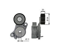 Gates T39040 V-Ribbed Belt Belt Tensioner Replacement Fits Audi Seat Skoda VW