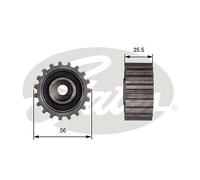 GATES T42000 Deflection/Guide Pulley, timing belt for FORD