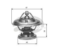 Gates Thermostat, coolant - TH12680G1