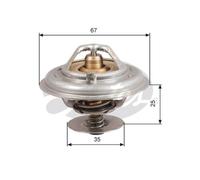 Gates Thermostat, coolant - TH14380G1