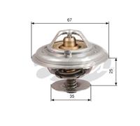 Gates Thermostat, coolant - TH14387G1