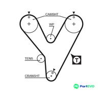GATES TIMING BELT 5228XS FOR CHRYSLER DODGE MITSUBISHI HYUNDAI