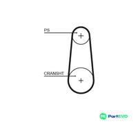 GATES TIMING BELT 5383XS FOR PORSCHE
