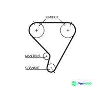 GATES TIMING BELT 5448XS FOR NISSAN