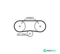 GATES TIMING BELT 5516XS FOR AUDI SEAT SKODA VW