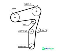 GATES TIMING BELT 5600XS FOR ALFA ROMEO FIAT