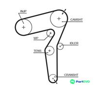 GATES TIMING BELT 5650XS FOR ALFA ROMEO FIAT OPEL SAAB VAUXHALL