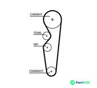 GATES TIMING BELT 5665XS