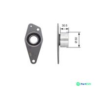 GATES TIMING BELT DEFLECTION PULLEY/GUIDE PULLEY T42088