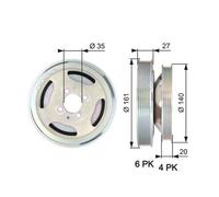 Gates TVD1075 Crankshaft Belt Pulley