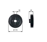 GATES TVD1123 Crankshaft pulley