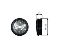 GATES TVD1137 Crankshaft pulley