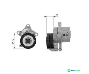 GATES V-RIBBED BELT BELT TENSIONER T38283 FOR SEAT VW