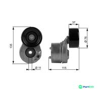 GATES V-RIBBED BELT BELT TENSIONER T38431