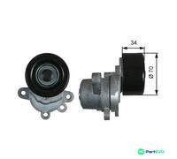 GATES V-RIBBED BELT BELT TENSIONER T39155 FOR NISSAN