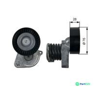 GATES V-RIBBED BELT BELT TENSIONER T39207 FOR MERCEDES-BENZ
