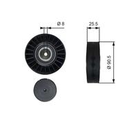 Gates V-Ribbed Belt Deflection/Guide Pulley fits VW California T4 Camper