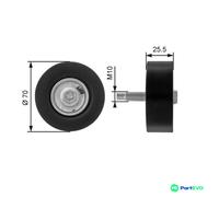 GATES V-RIBBED BELT DEFLECTION/GUIDE PULLEY T36200 FOR FORD
