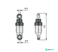 GATES V-RIBBED BELT VIBRATION DAMPER T39215 FOR BMW