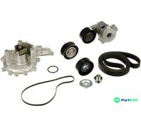 GATES WATER PUMP + V-RIBBED BELT KIT KP16PK1640