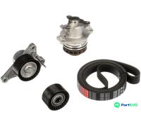 GATES WATER PUMP + V-RIBBED BELT KIT KP17PK1973 FOR RENAULT