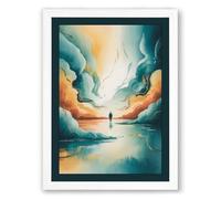 Gateway of Clouds Romantic Framed Wall Art Print A3 (42×29.7cm) White, Wall Decor for Living Room, Bedroom, Office & Home, Ready to Hang, Art Gift