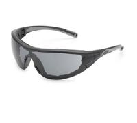 Gateway Safety 21GB78 Swap Wraparound Hybrid Eye Safety Glasses/Goggles, Gray Anti-Fog Lens, Black Frame with Foam Edge