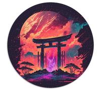 Gateway to The Cosmos 1000 Piece Puzzle Round Jigsaw Puzzles Suitable for Birthdays, Halloween, Thanksgiving, Easter 1000pcs (67.5x67.5cm)